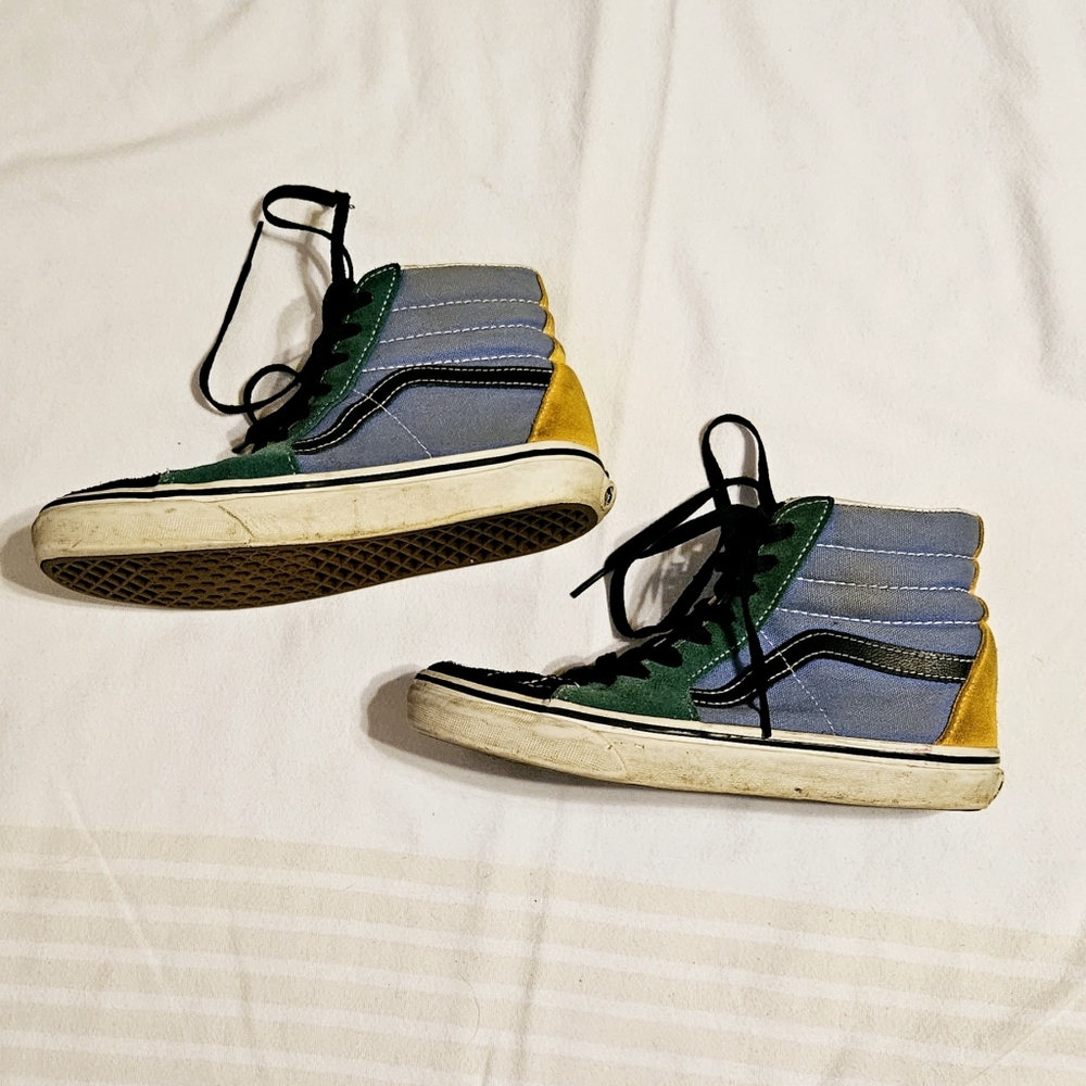 Multi-color sk8 hi vans